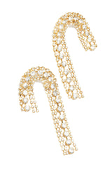 Thalassa Embellished Statement Earring - Gold