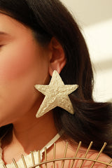 Winslet Statement Earring - Ivory Gold